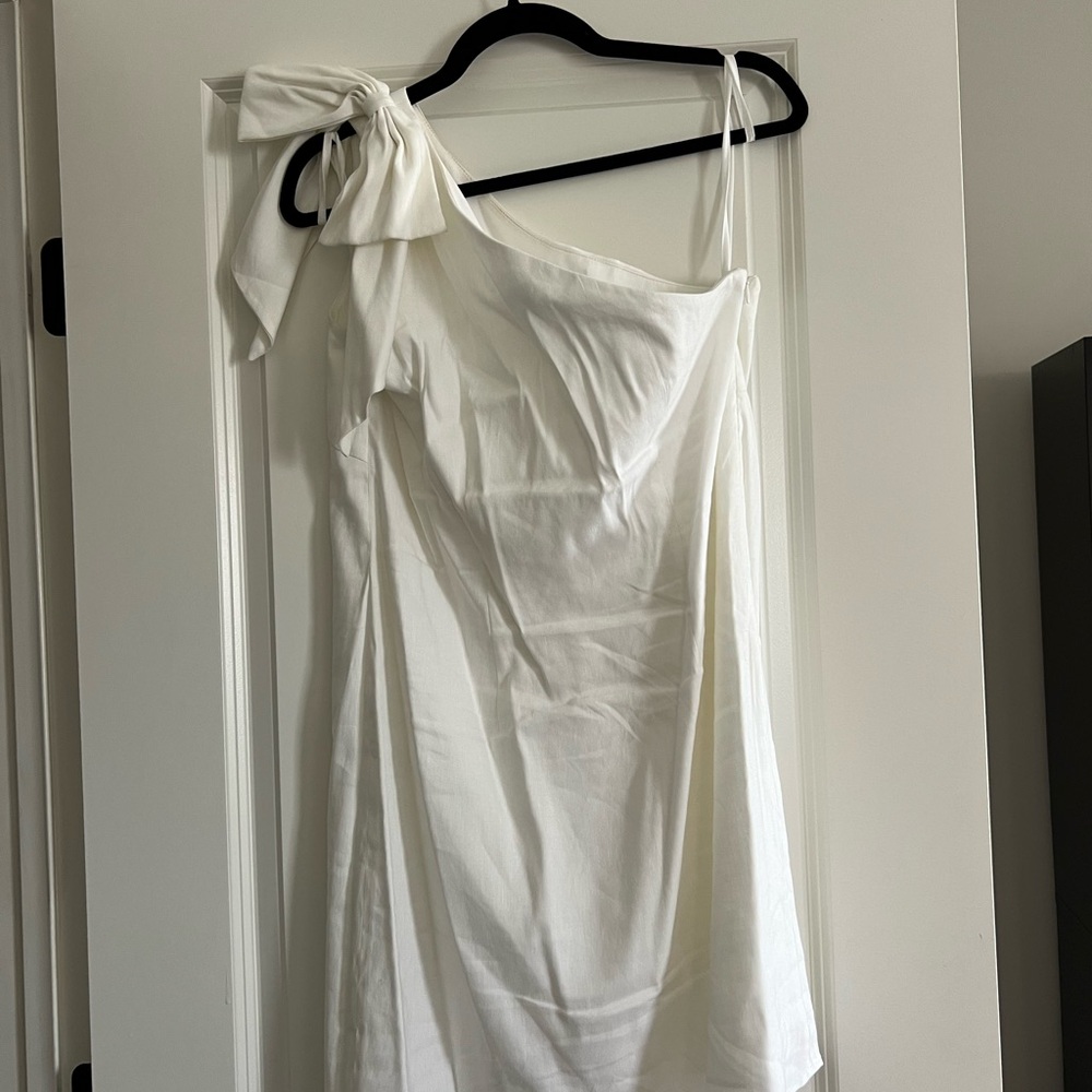 ANTONIO MELANI One Shoulder White Dress